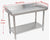 Stainless Steel Workbench Durable Food Prep Table with Backsplash & Undershelf