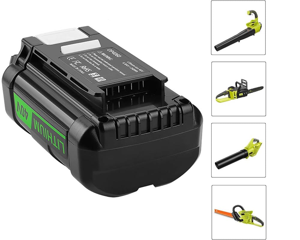 OP4060 40V 5.0Ah Lithium-Ion Ryobi 40V Battery Replacement for Ryobi Cordless Power Tools