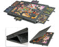 Tilting Portable Jigsaw Puzzle Table with 2 in 1 Stand & Cover Lightweight Felt Puzzle Board with 6 Drawers