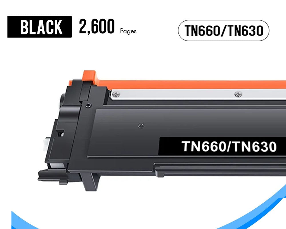 Toner Cartridge Compatible for Brother TN660 TN630 2Pack