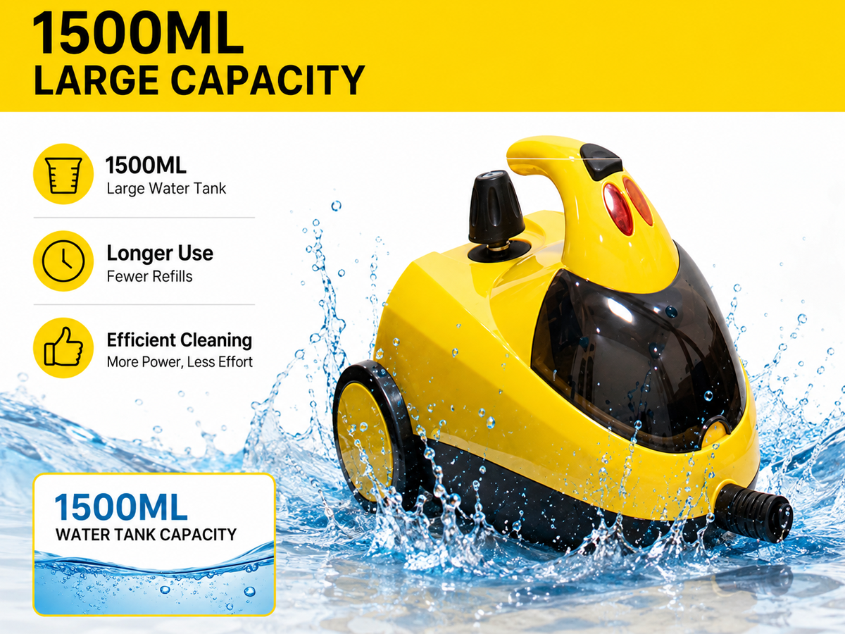 Portable Handheld Steam Cleaner 1800W Multifunctional High Temperature Pressurized Steam Cleaning Machine