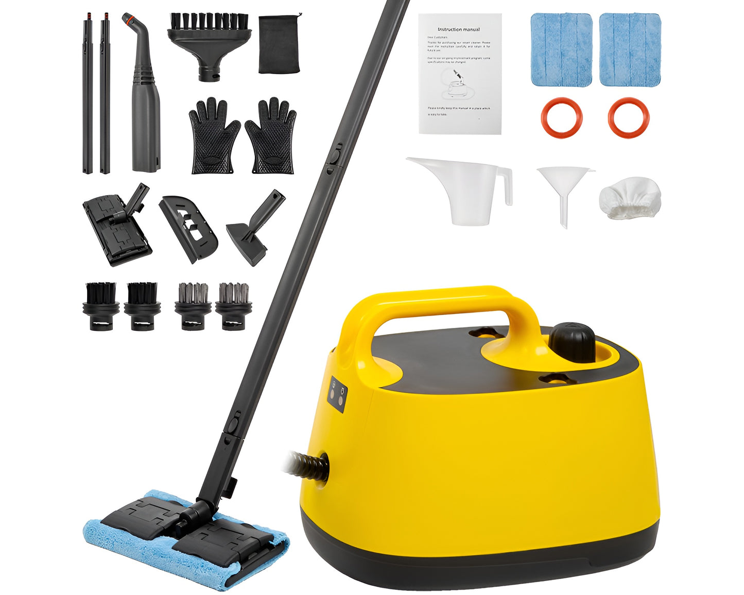Portable Handheld Steam Cleaner 1800W Multifunctional High Temperature Pressurized Steam Cleaning Machine