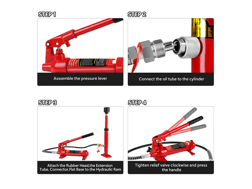 4 Ton Portable Hydraulic Auto Body Repair Kit