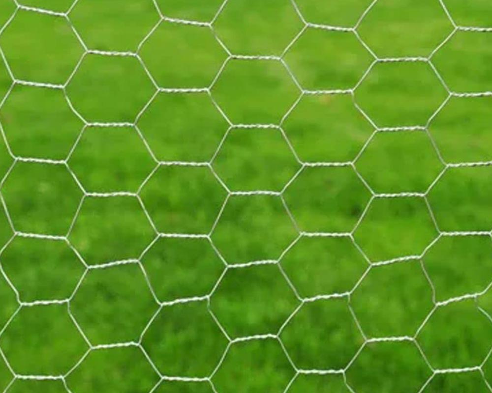 Galvanized Hexagonal Wire Netting 45M x 1M Durable Mesh Fence Roll for Gardens & Pets