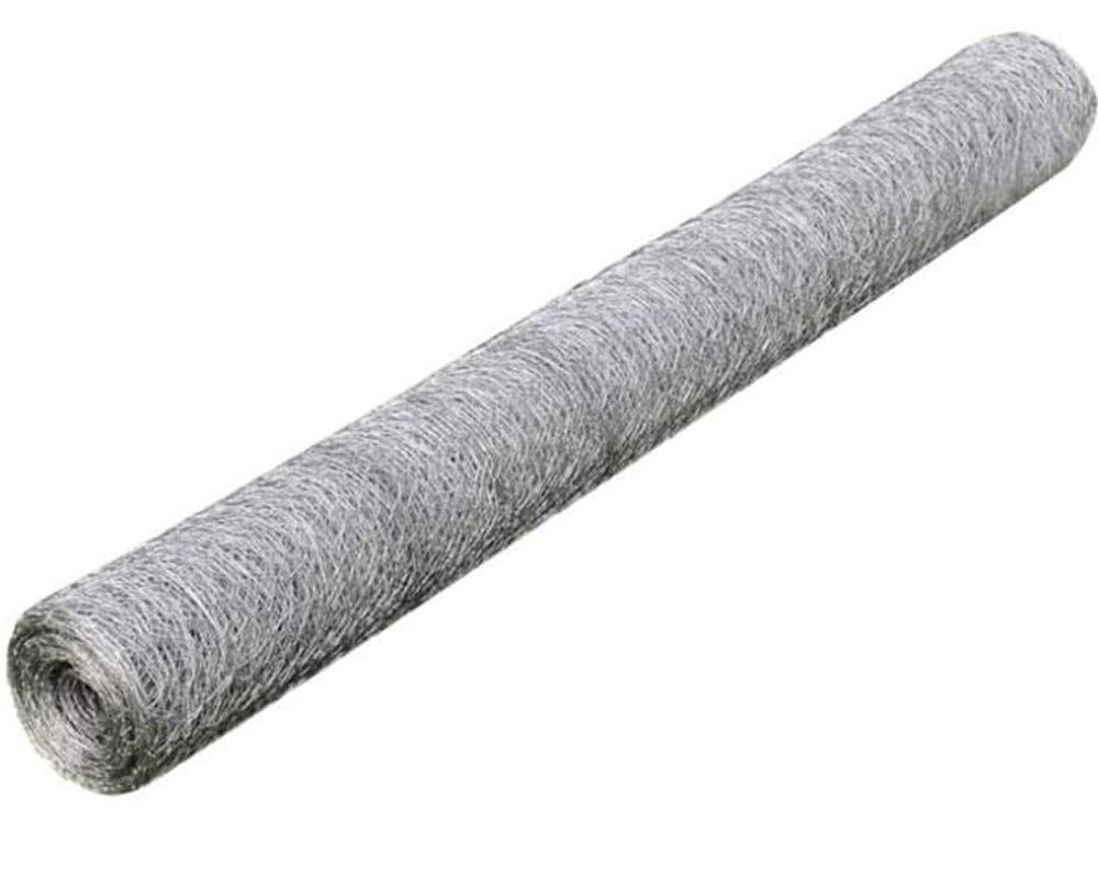 Galvanized Hexagonal Wire Netting 45M x 1M Durable Mesh Fence Roll for Gardens & Pets