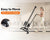 Multifunctional Folding Resistance Rowing Machine Compact 2 in 1 Portable Home Exercise Equipment