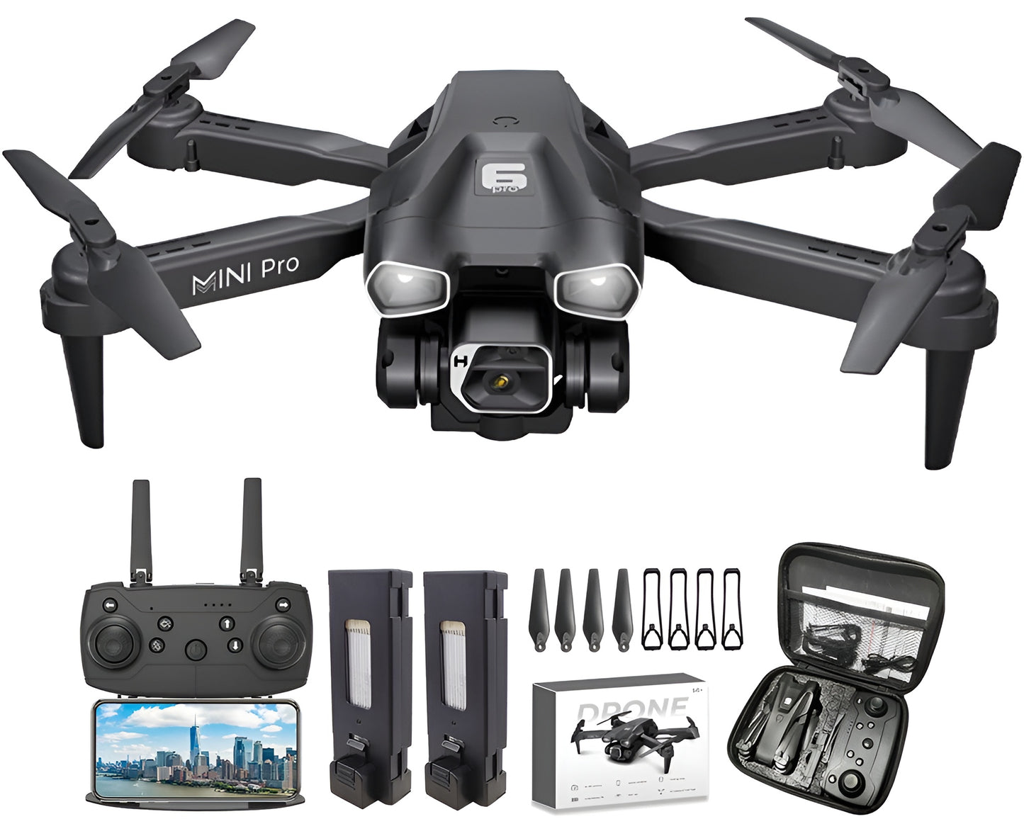 4K WiFi Drone with Camera RC Drone with Real-Time Transmission
