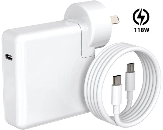 118W USB C Fast MacBook Pro Charger with 2M USB C Cable