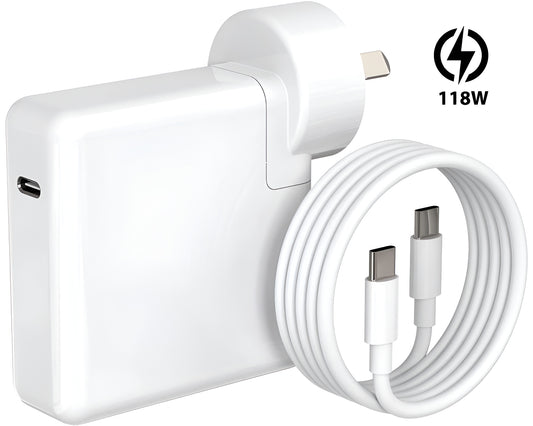 118W USB C Fast MacBook Pro Charger with 2M USB C Cable