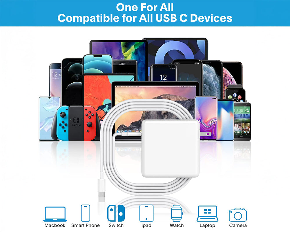 118W USB C Fast MacBook Pro Charger with 2M USB C Cable