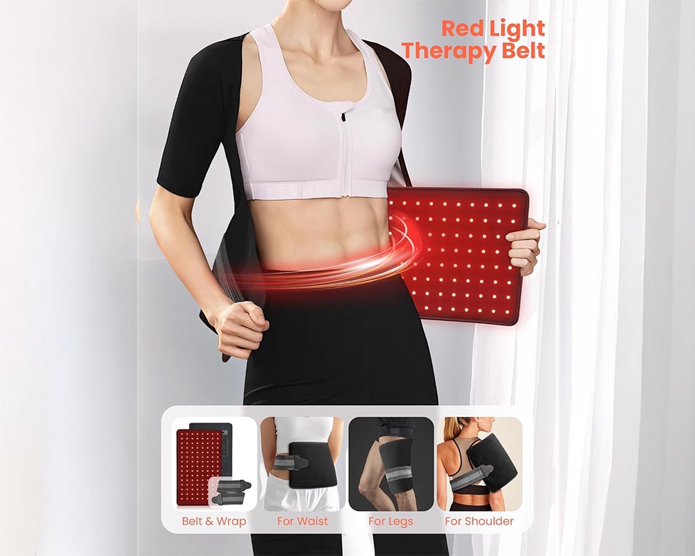 Red Light Therapy for Face and Body 660nm & 850nm Infrared Light Device with Stand