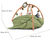 Baby Play Gym & Activity Mat Oversized Leaf Shaped Tummy Time Mat with 6 Detachable Toys