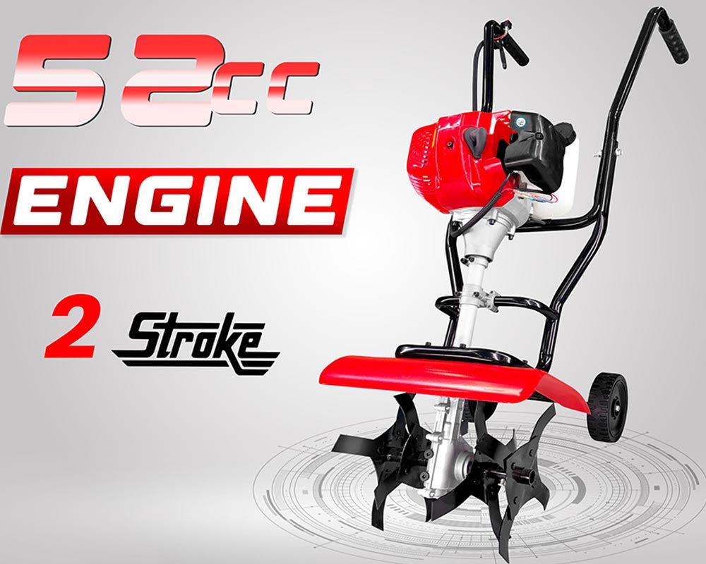 52CC Petrol Engine Cultivator Tiller Powerful Weeder for Farming and Gardening