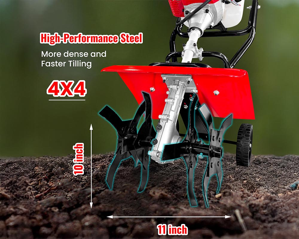 52CC Petrol Engine Cultivator Tiller Powerful Weeder for Farming and Gardening
