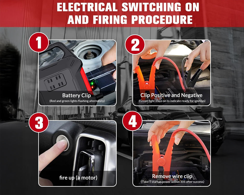 Car Jump Starter Power Bank Booster