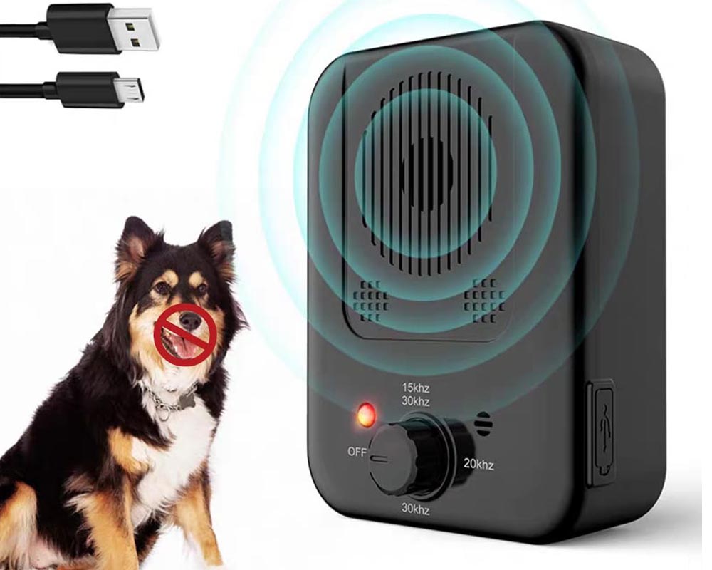 Dog Bark Control Ultrasonic Anti Barking Device with 3 Modes, Rechargeable & Waterproof