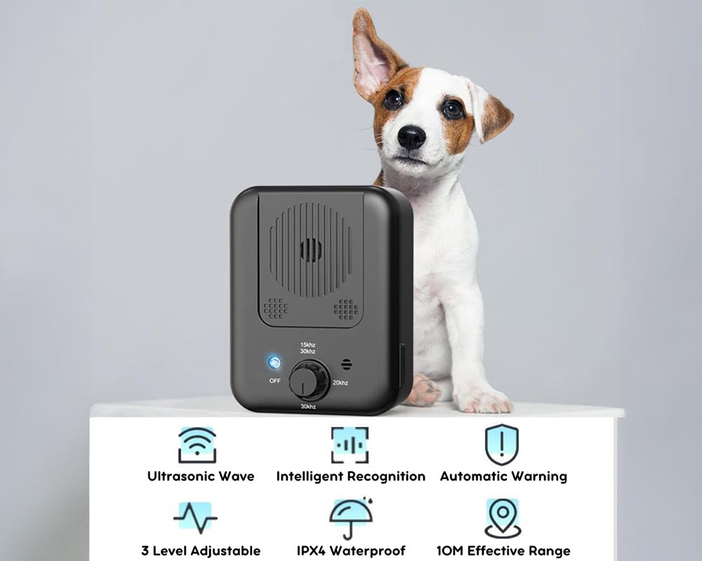 Dog Bark Control Ultrasonic Anti Barking Device with 3 Modes, Rechargeable & Waterproof