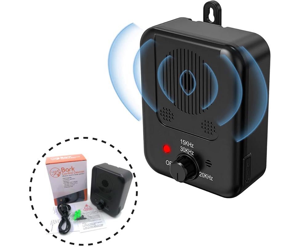 Dog Bark Control Ultrasonic Anti Barking Device with 3 Modes, Rechargeable & Waterproof
