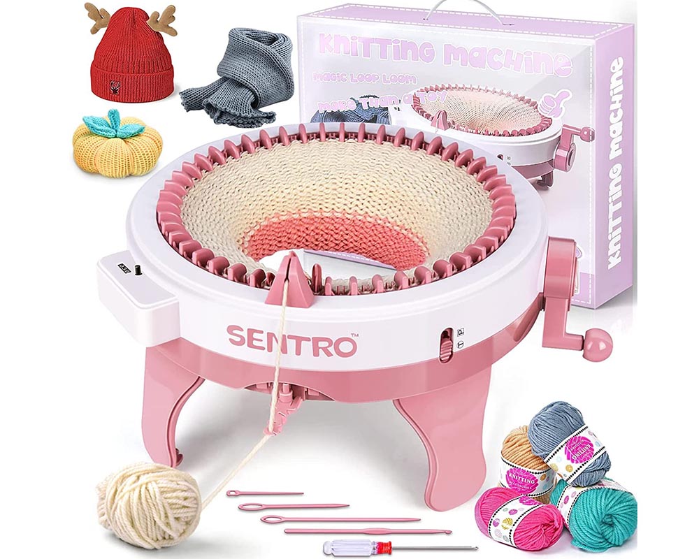 Knitting Machine 48 Needle Round Smart Weaving Loom with Row Counter