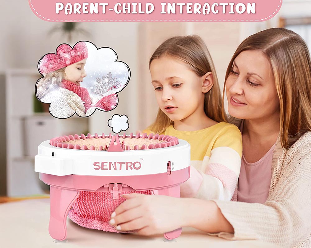 Knitting Machine 48 Needle Round Smart Weaving Loom with Row Counter