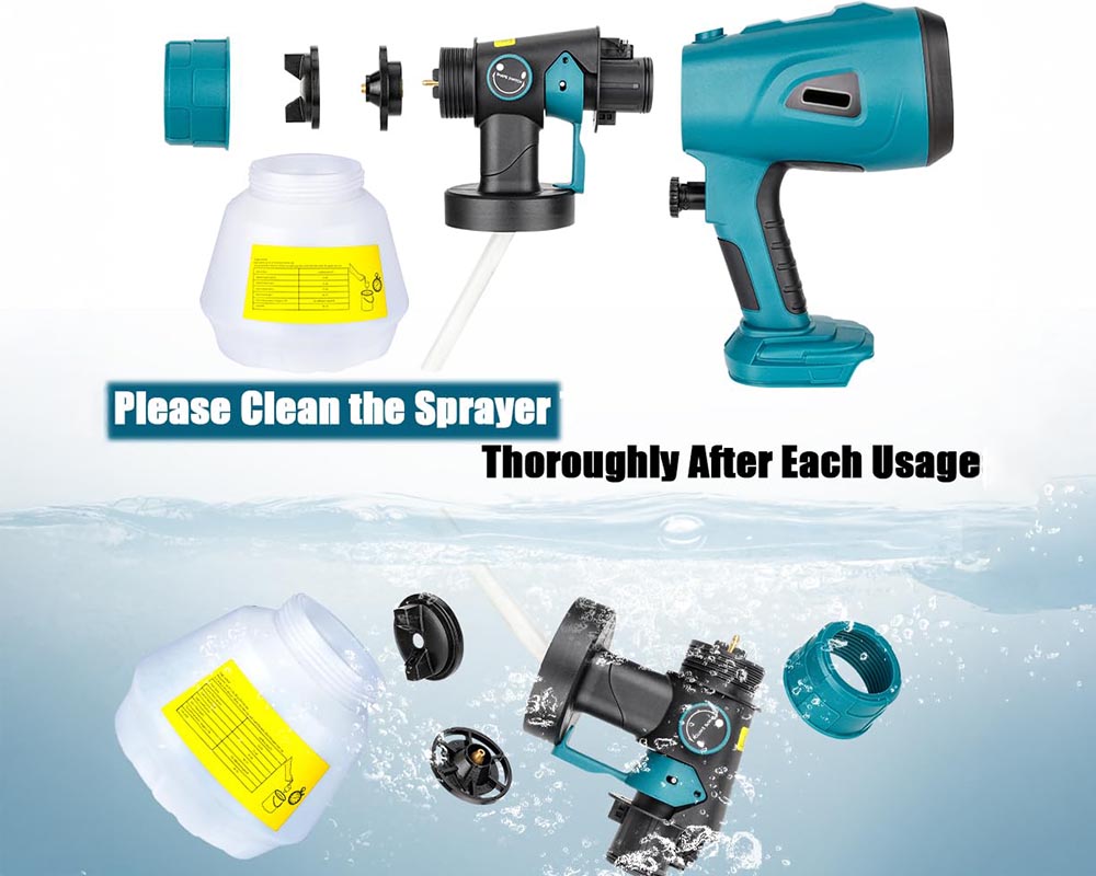 Cordless Paint Sprayer Compatible Makita 18V Spray Gun Airless