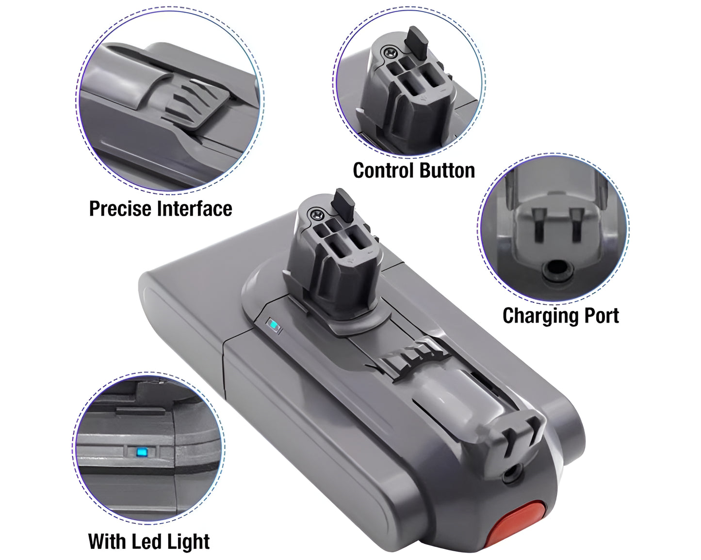 Click in Battery For Dyson V11