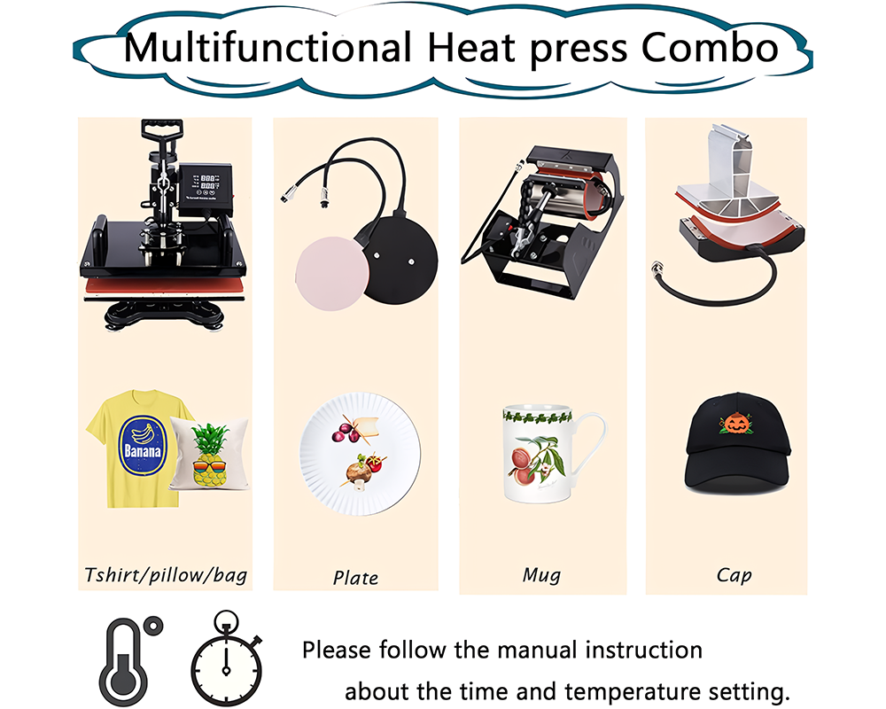 29 x 38CM Heat Press Machine – Sublimation 29 x 38CM Heat Press Kit