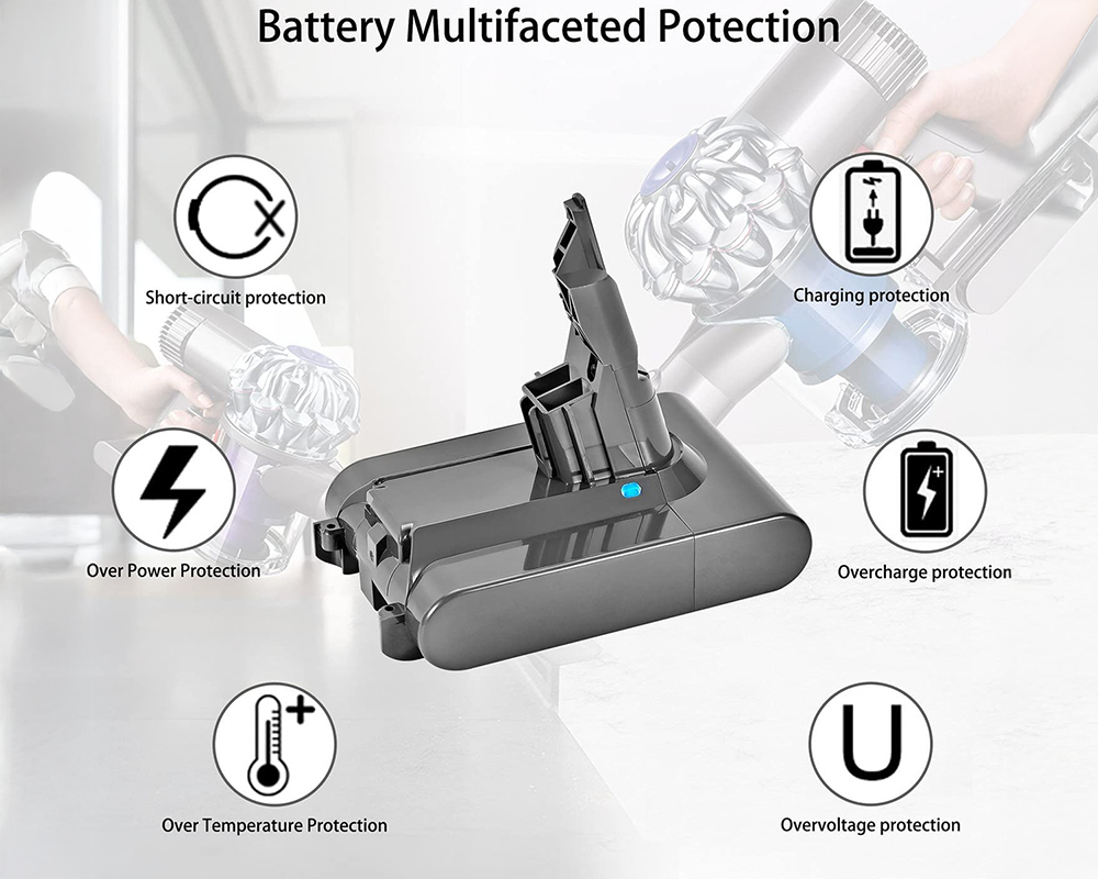 Replacement 2000mAh Dyson V7 Battery