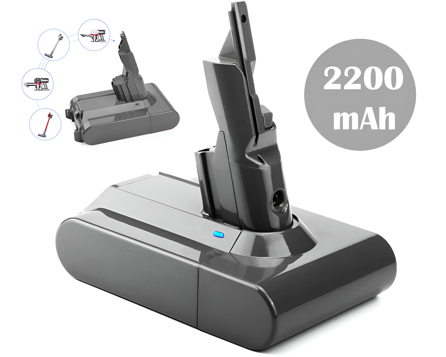 Dyson V8 Replacement Battery 2200mAh