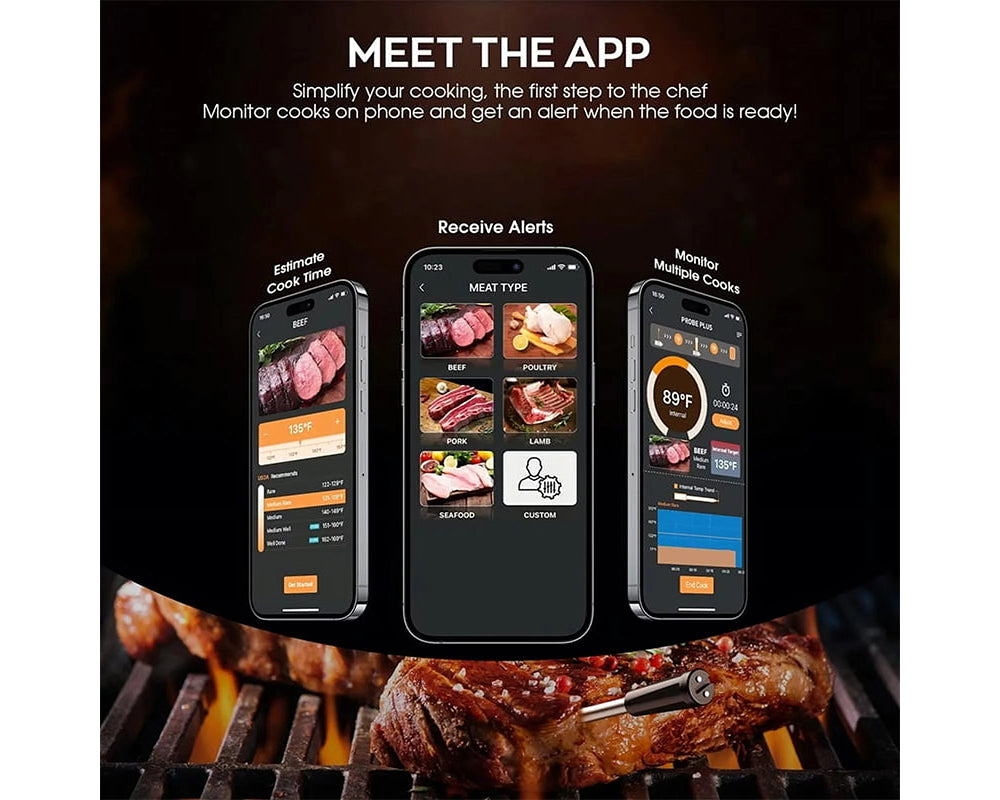 Meat Thermometer Smart Wireless
