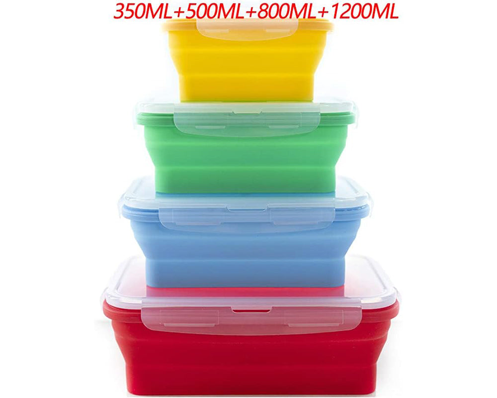 Collapsible Food Storage Containers Set Silicone Airtight Containers