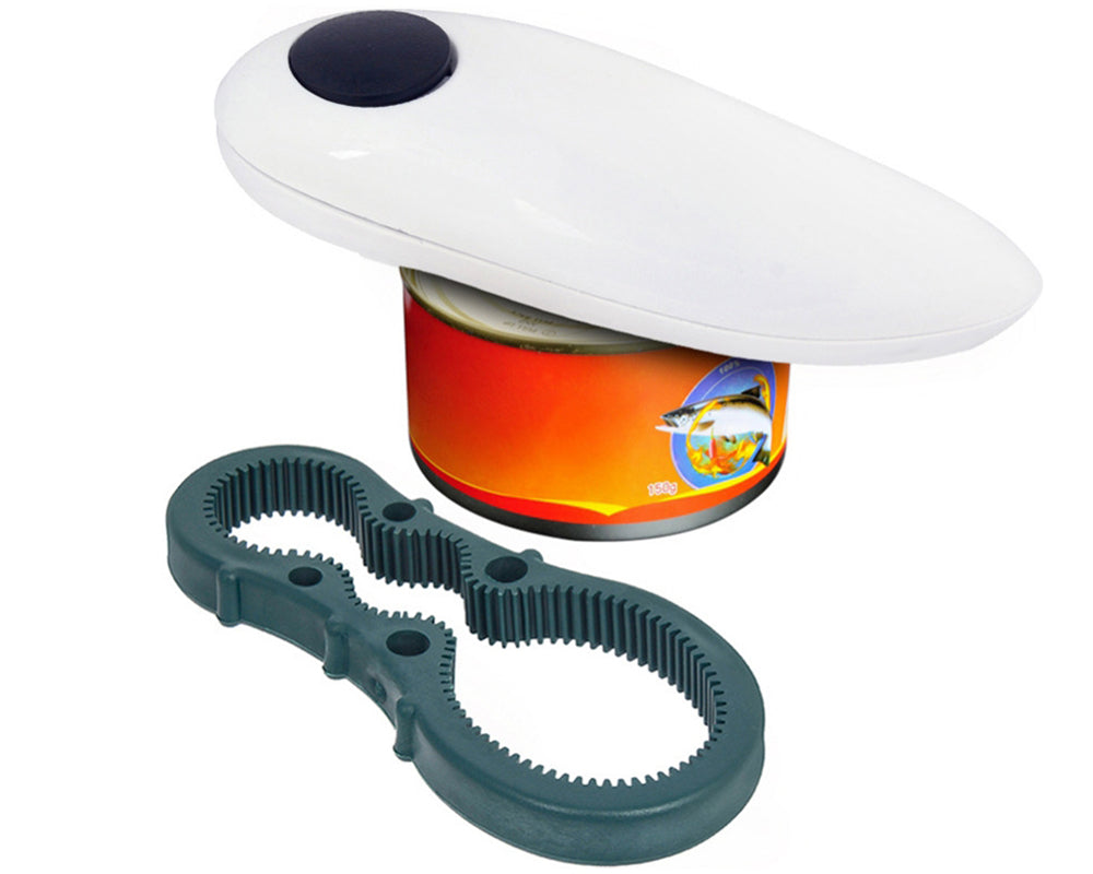 Electric Can Opener One Touch Automatic Bottle and Jar Opener for Easy Kitchen Use