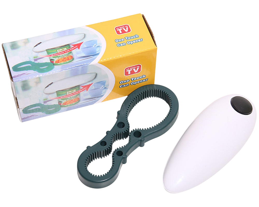 Electric Can Opener One Touch Automatic Bottle and Jar Opener for Easy Kitchen Use