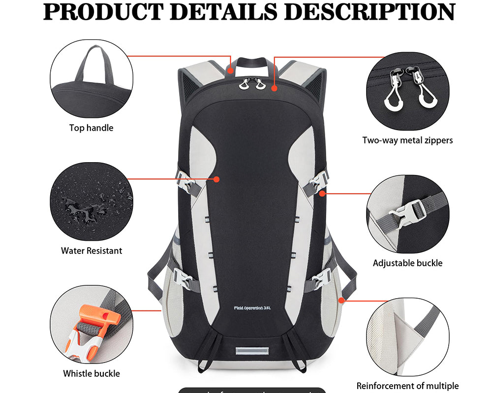 35L Hiking Backpack Daypack Camping Backpack