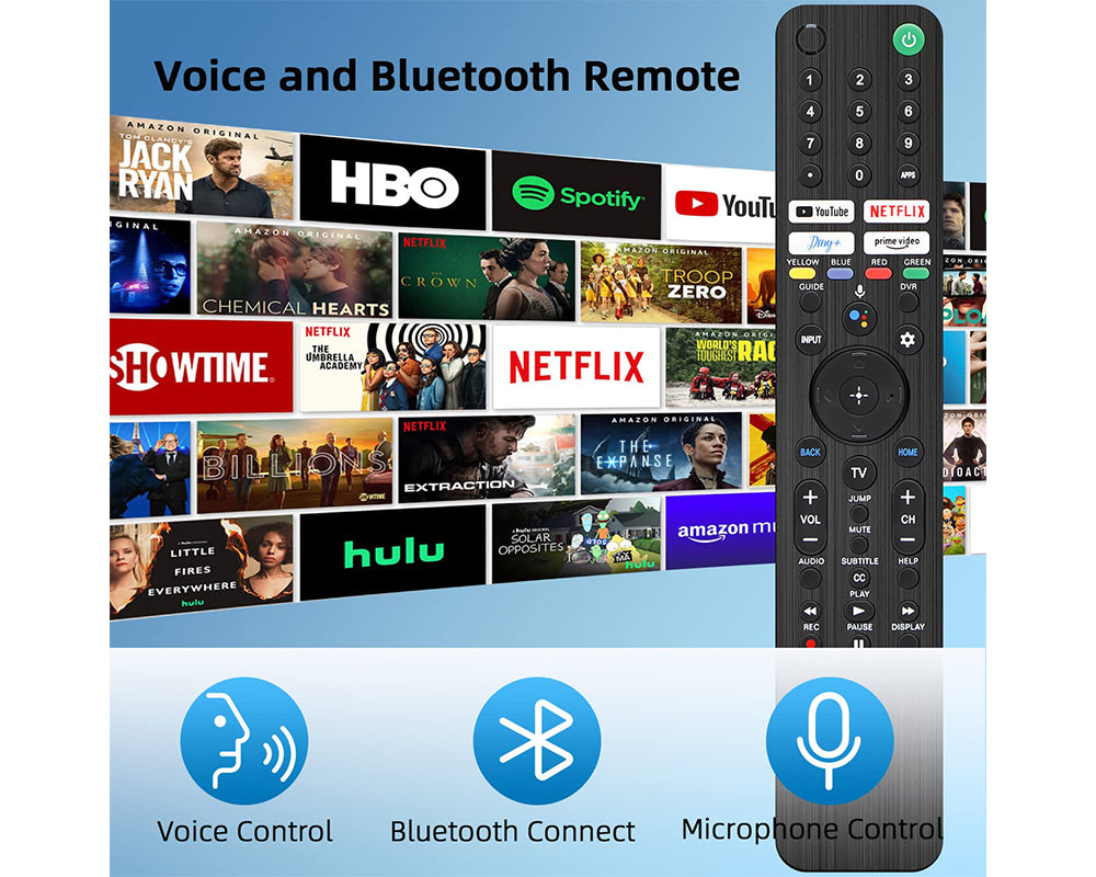 Replacement Voice Remote Control for Sony TV – Compatible with Bravia OLED, LED, 4K/8K UHD Smart Google TVs