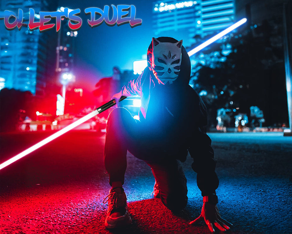 RGB Alloy Handle Light sabers with 15 Colors, 4 Modes & USB Rechargeable Design