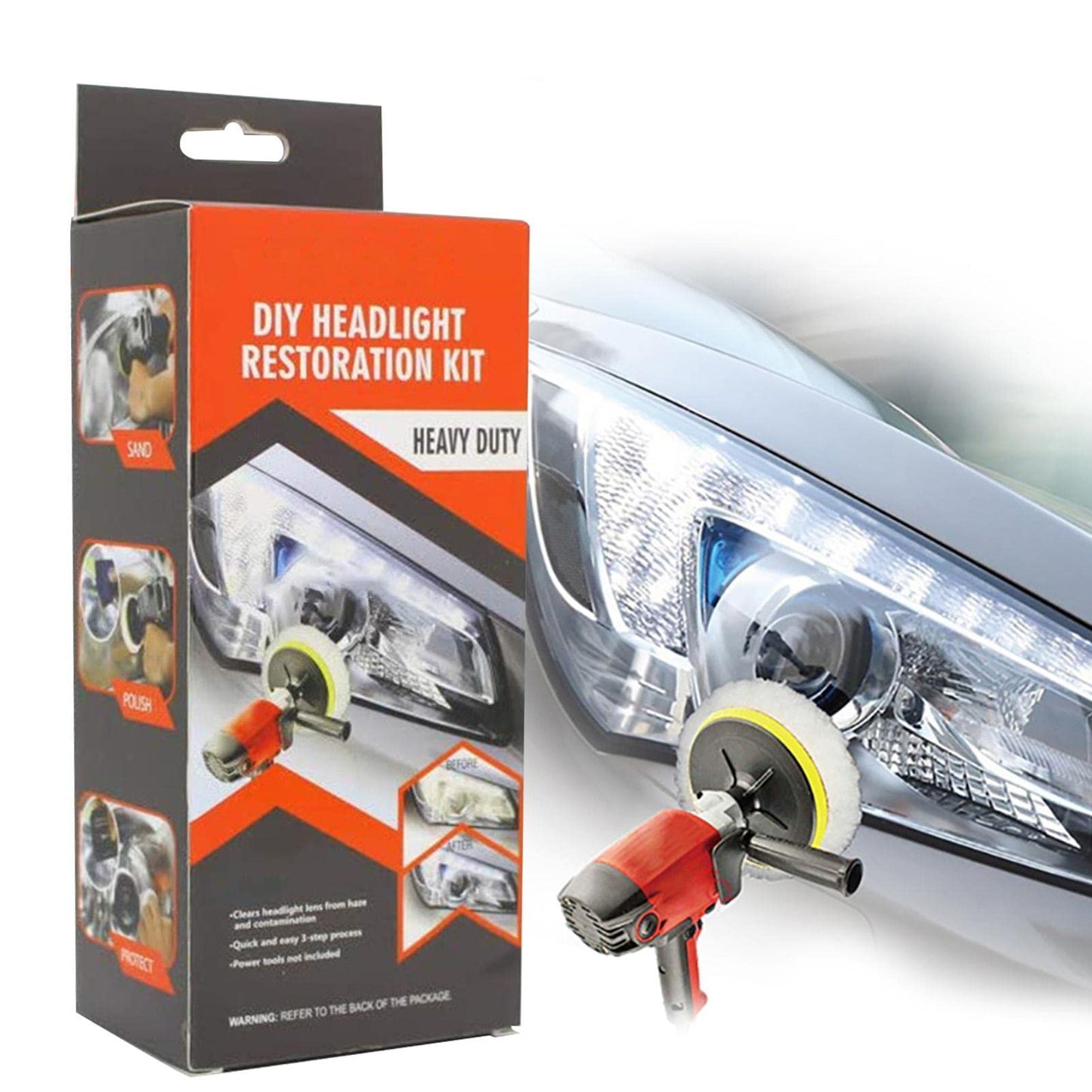 14 Piece Headlight Restoration Kit – DIY 14 Piece Headlight Restoration Kit