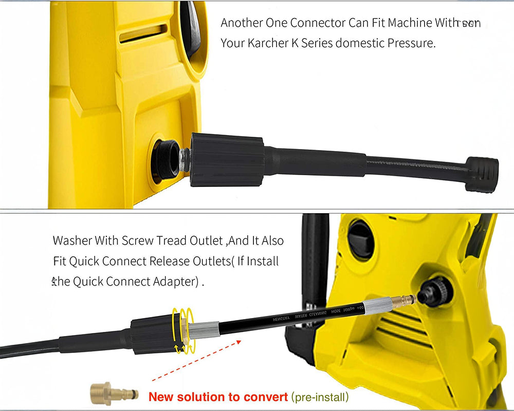 10M High Pressure Washer Hose for Karcher K2–K7 Screw Thread Models