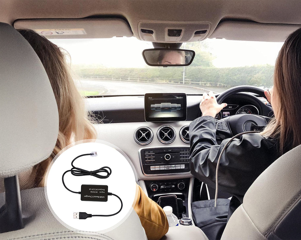 Radar Detector Power Cord USB to RJ11/DC 3.5mm Replacement Cable for Radar Detectors