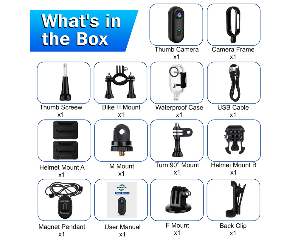 Action Camera Waterproof Sports Cam