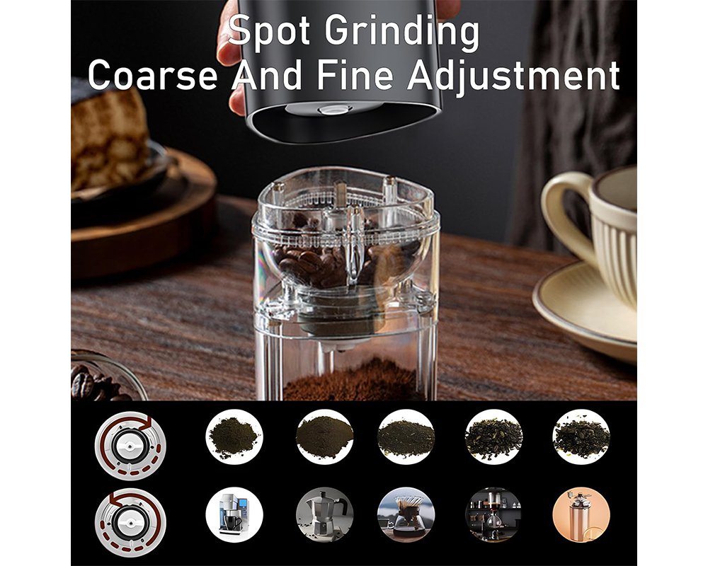 Rechargeable Electric Coffee Grinder