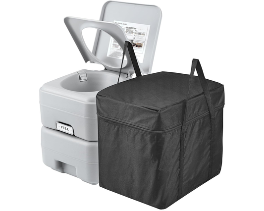 Portable Toilet for Camping 10L Waste Tank & 12L Flush Tank