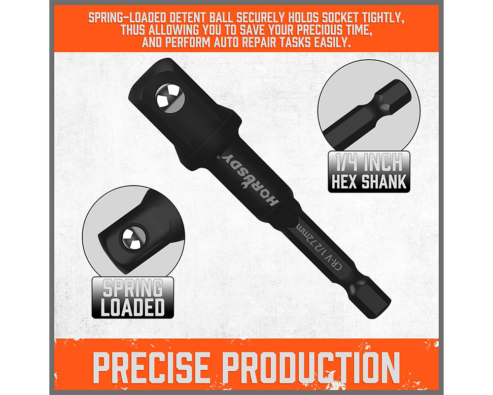 Extension Bar Impact Socket Adapter 9PC Set