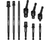 Extension Bar Impact Socket Adapter 9PC Set