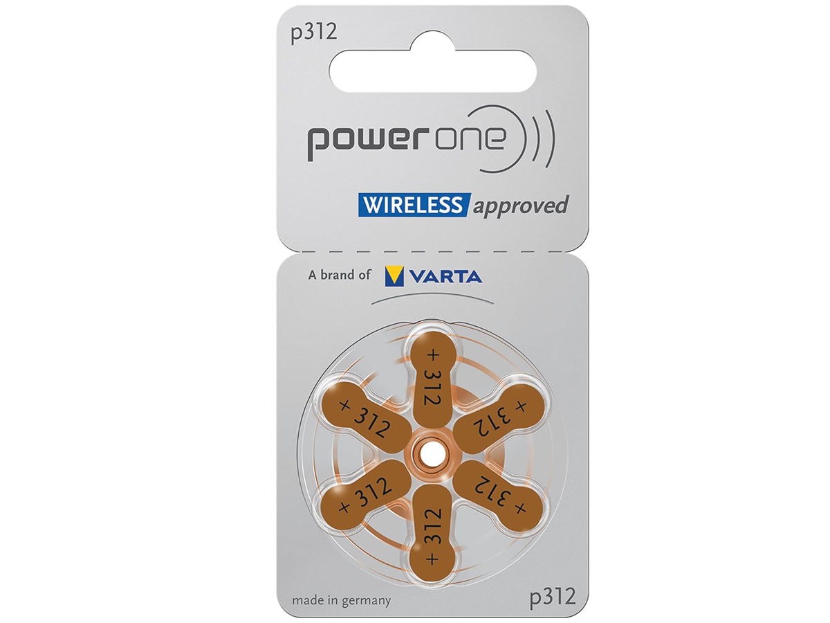 Power one P312 size 312 Hearing Aid Batteries 120 Pack