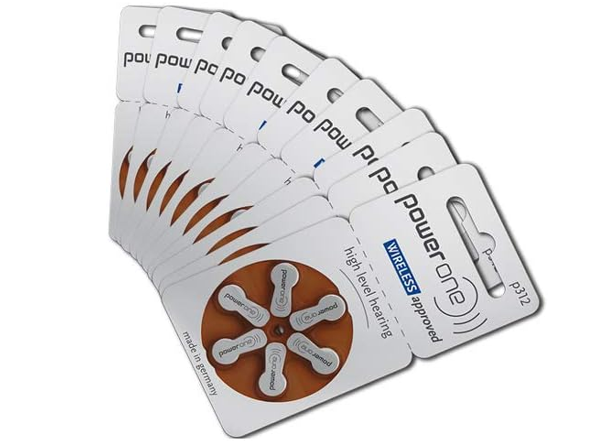 Power one P312 size 312 Hearing Aid Batteries 120 Pack