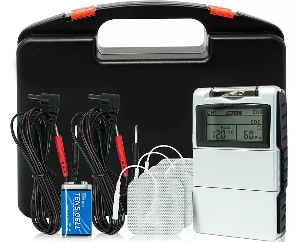 TENS Machine for Pain Relief – Dual Therapy TENS Machine with EMS & 4 Electrode Pads