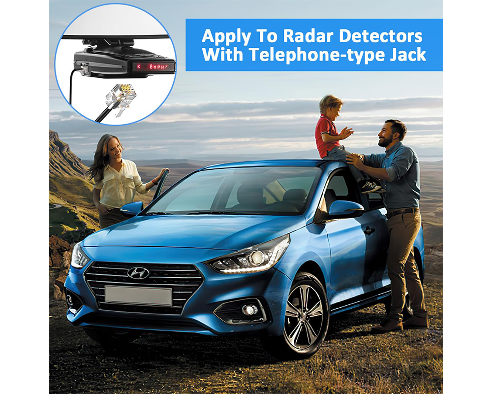 Power Cable Cord for Escort, Beltronic, V1 & Uniden Radar Detectors