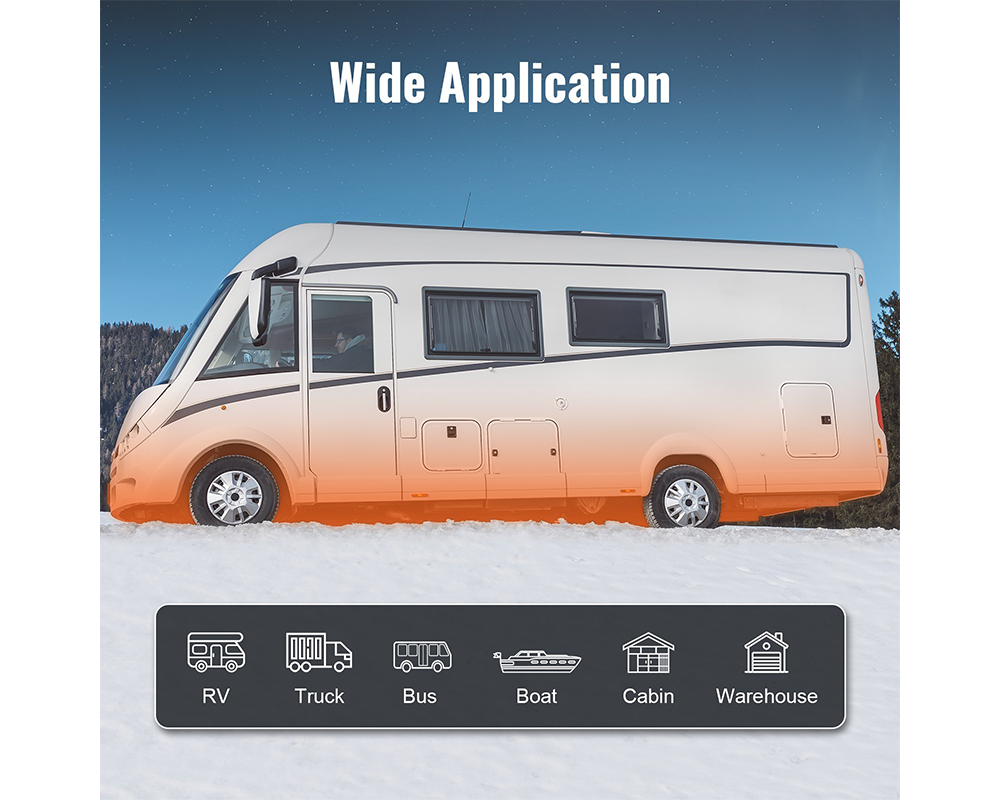 12V Bluetooth App Control Diesel Air Heater 8KW with Bluetooth App