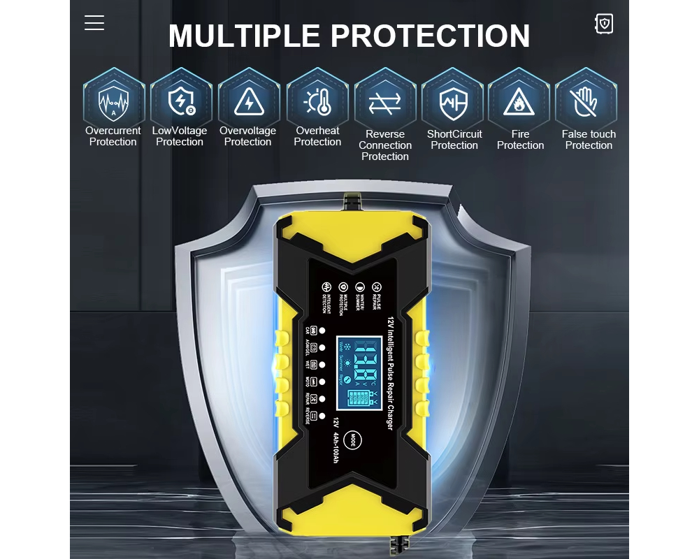 12V Smart Car Battery Charger